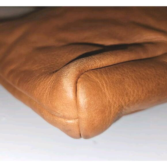 SVEN BERKELEY USA Zippered Crossbody Bag Leather 9.5x9x2 Brown - Picture 8 of 12